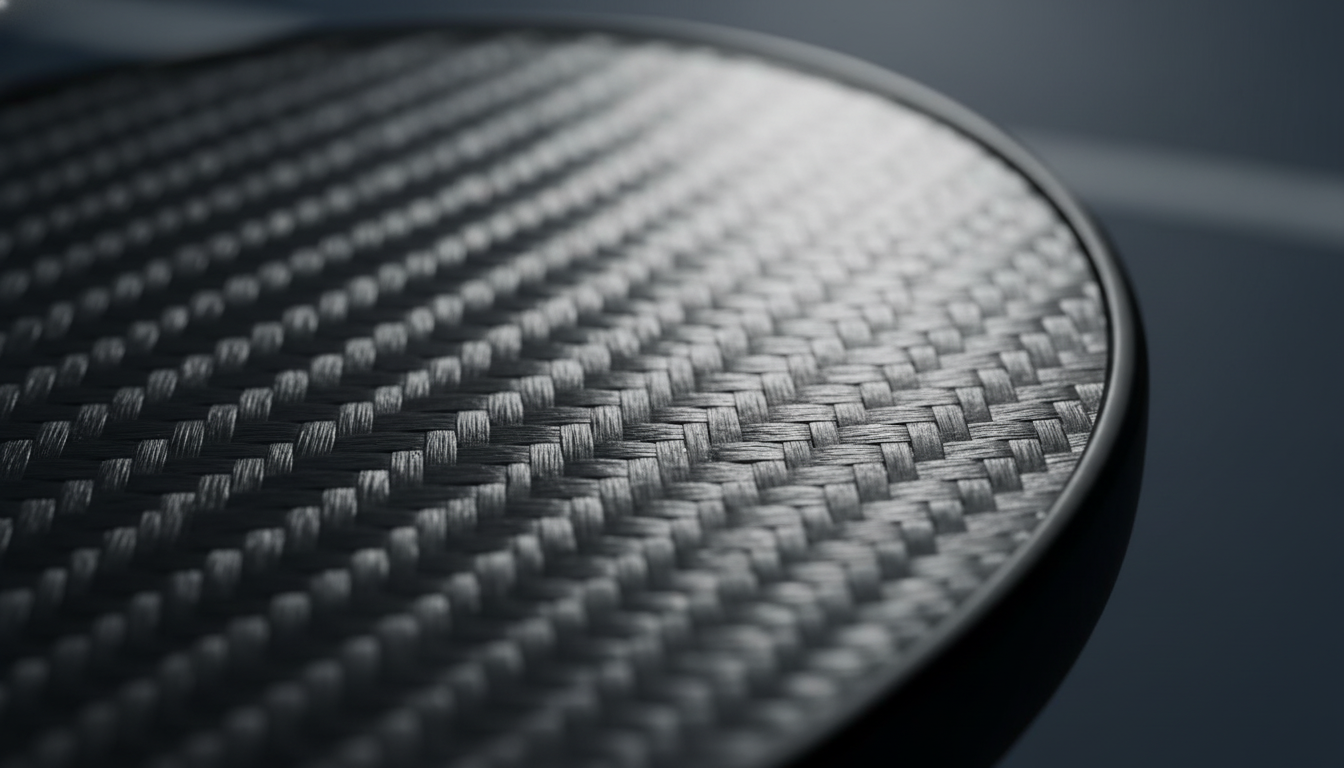 CRBN 3 TruFoam Genesis paddle face showing raw carbon fiber texture