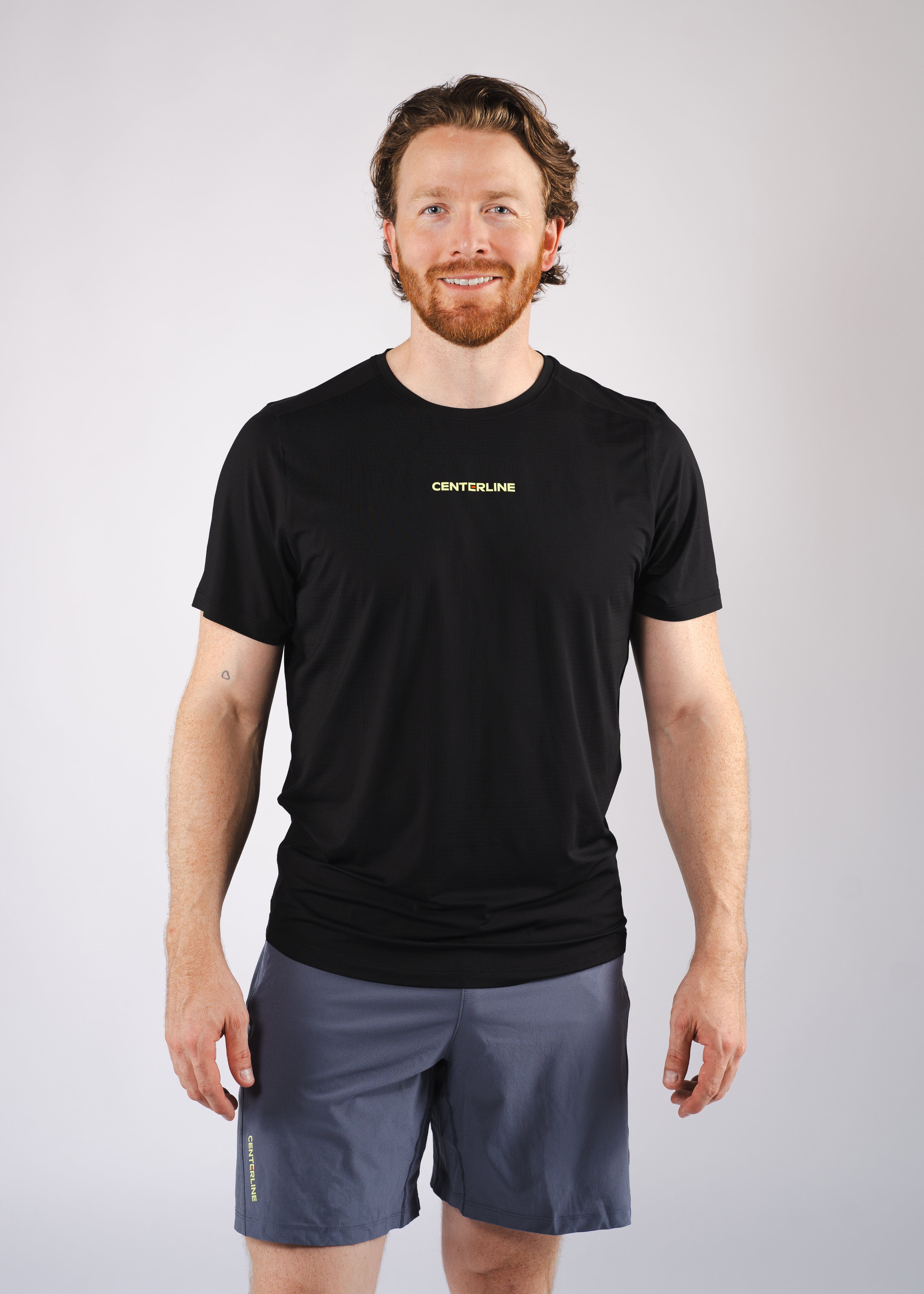 AirLite Men's Tee - FORWRD - Elevate your game with the AirLite Men's Tee, engineered from ultra-breathable mesh fabric for unmatched ventilation during pickleball play. Curved hem ensures confidence in every move, allowing you to showcase your agility without compromising on comfort. Experience the perfect blend of style and performance with this essential addition to your wardrobe.