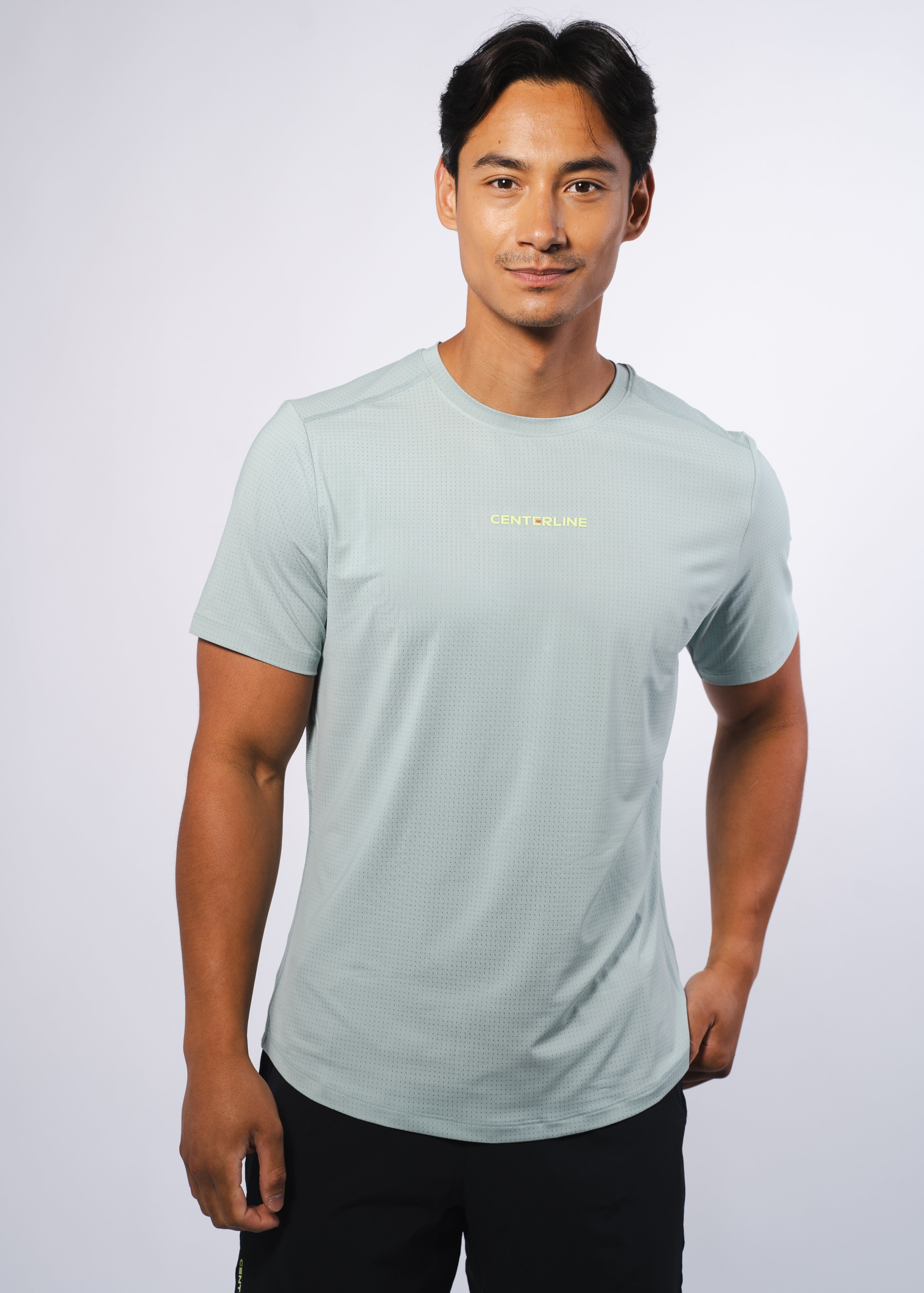 AirLite Men's Tee - FORWRD - Elevate your game with the AirLite Men's Tee, engineered from ultra-breathable mesh fabric for unmatched ventilation during pickleball play. Curved hem ensures confidence in every move, allowing you to showcase your agility without compromising on comfort. Experience the perfect blend of style and performance with this essential addition to your wardrobe.