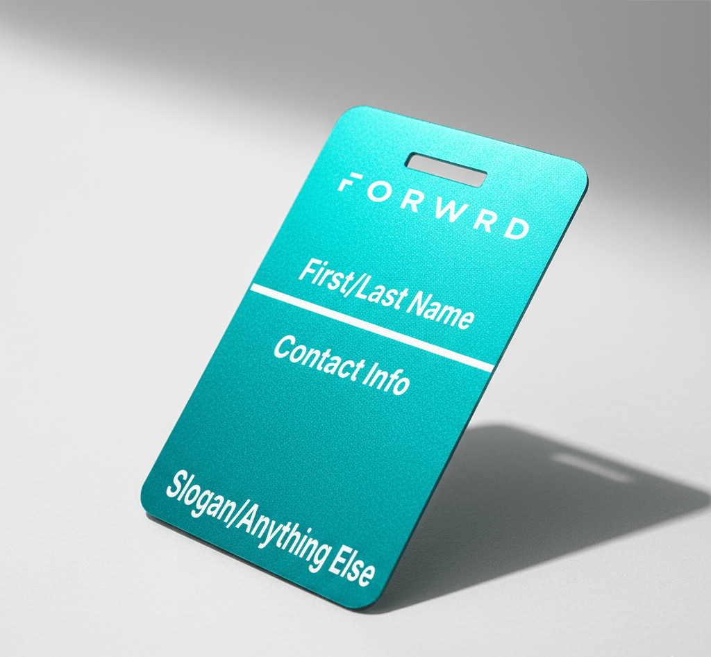 Custom Laser Engraved Bag Tag - FORWRD