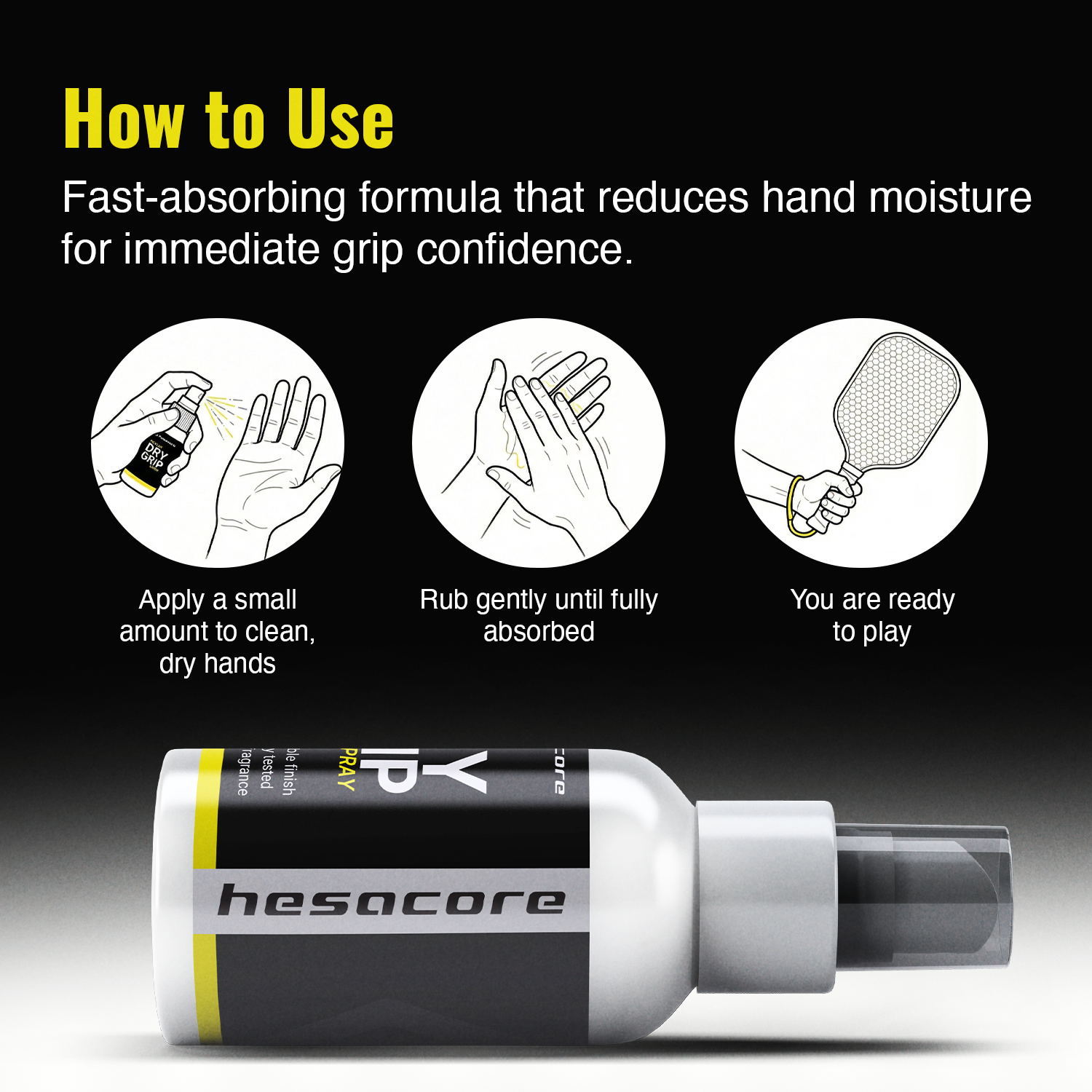 Hesacore Instant Dry Grip Spray