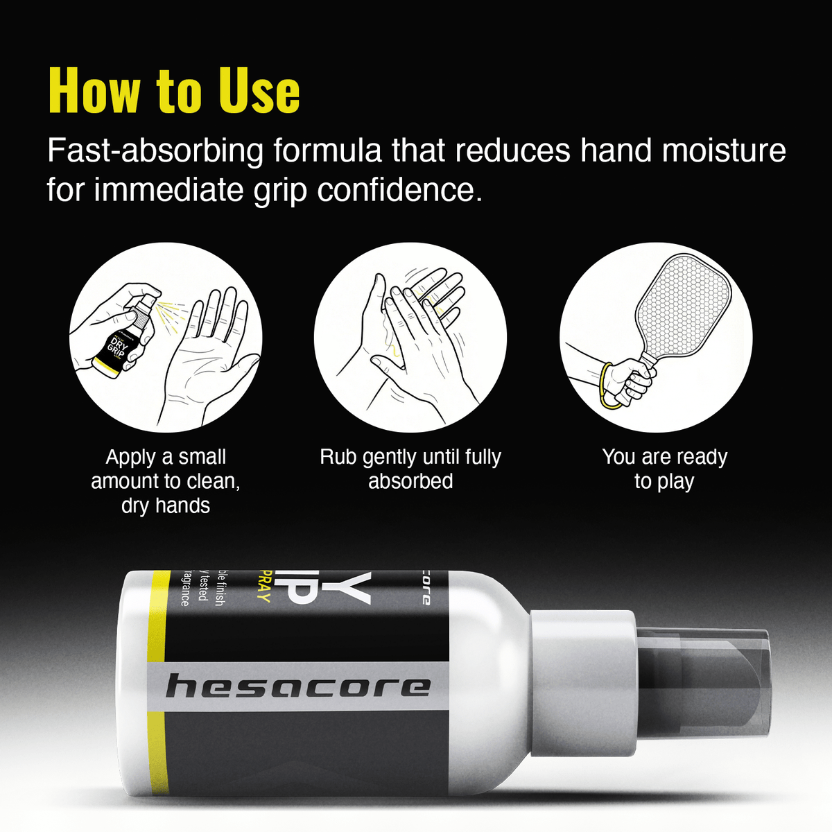 Hesacore Instant Dry Grip Spray - FORWRD
