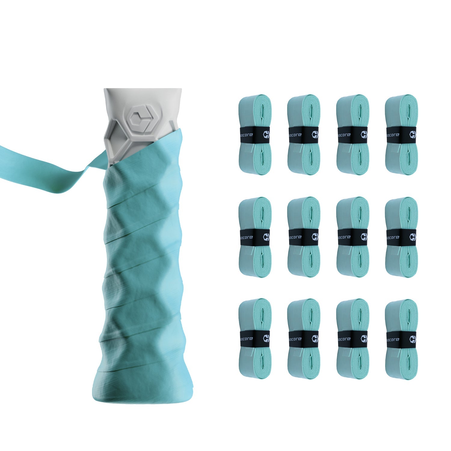 Hesacore Hesatac Overgrip – Turquoise (6 & 12 Pack) - FORWRD