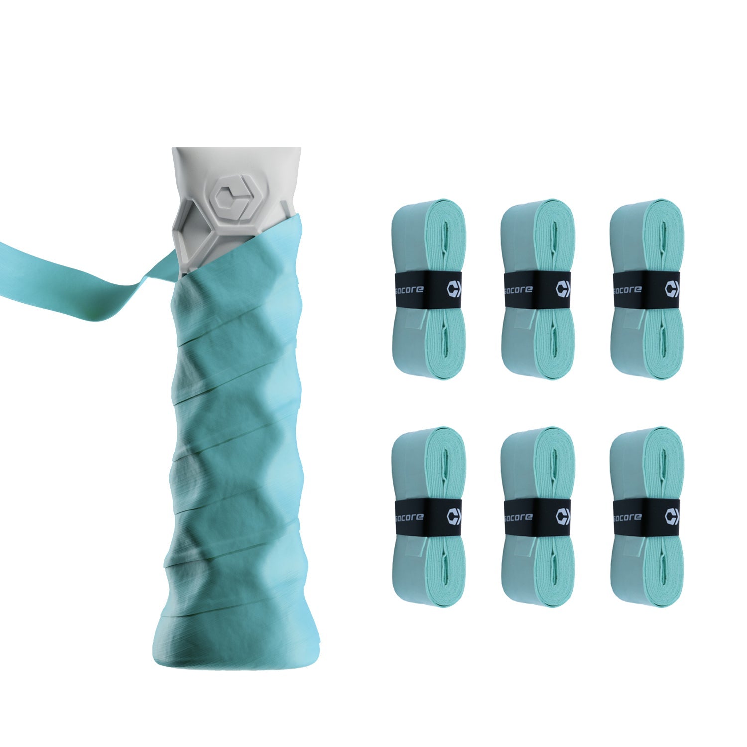 Hesacore Hesatac Overgrip – Turquoise (6 & 12 Pack) - FORWRD