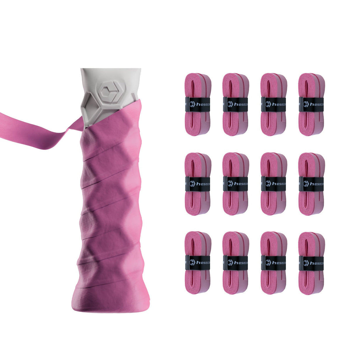 Hesacore Hesatac Overgrip – Pink (6 & 12 Pack) - FORWRD