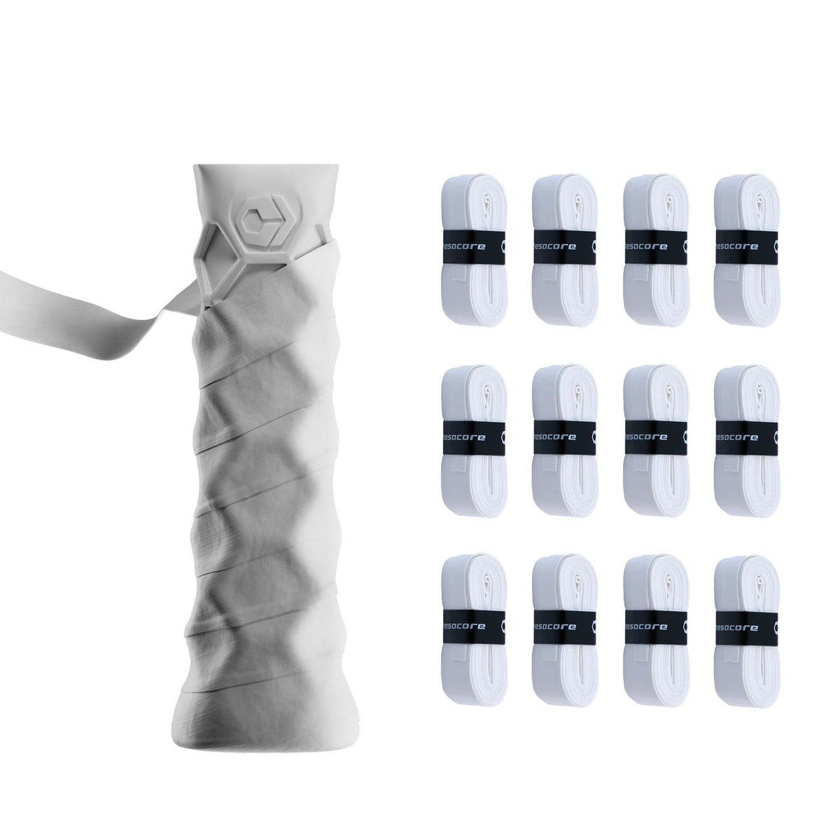 Hesacore Hesatac Overgrip – White (6 & 12 Pack) - FORWRD