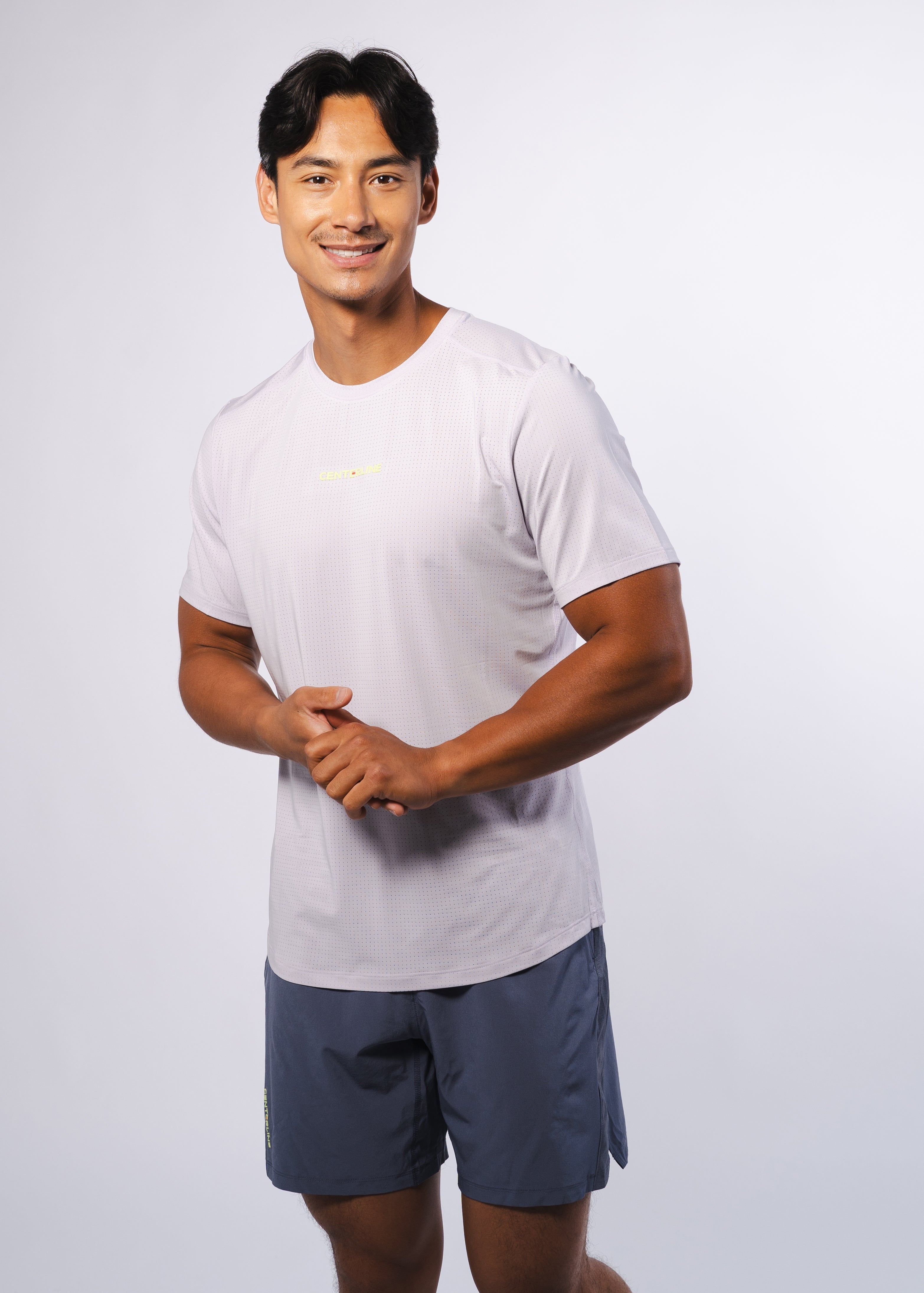 AirLite Men's Tee - FORWRD  -  Elevate your game with the AirLite Men's Tee, engineered from ultra-breathable mesh fabric for unmatched ventilation during pickleball play. Curved hem ensures confidence in every move, allowing you to showcase your agility without compromising on comfort. Experience the perfect blend of style and performance with this essential addition to your wardrobe.