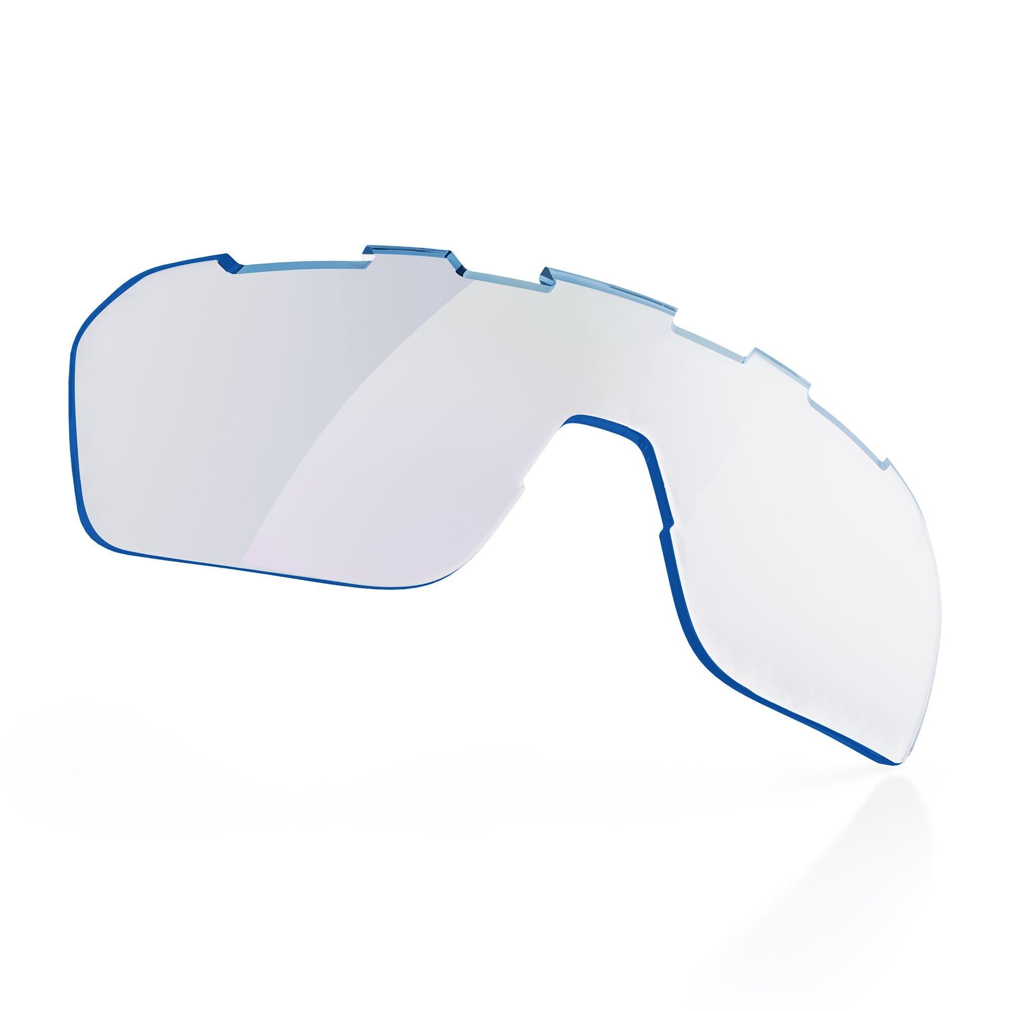 FOCOS - DINKUM+ Clear Lens - FORWRD  -  VLT: 91% | CATEGORY: 099.9% UVA/UVB Protection Named after the Australian word meaning genuine/true, the DINKUM+ Clear lens excels in overcast and indoor playing conditions. If you play in a facility with poor lighting, and/or you prefer a lens that allows the highest light transmission with the most neutral perspective, this is your lens.