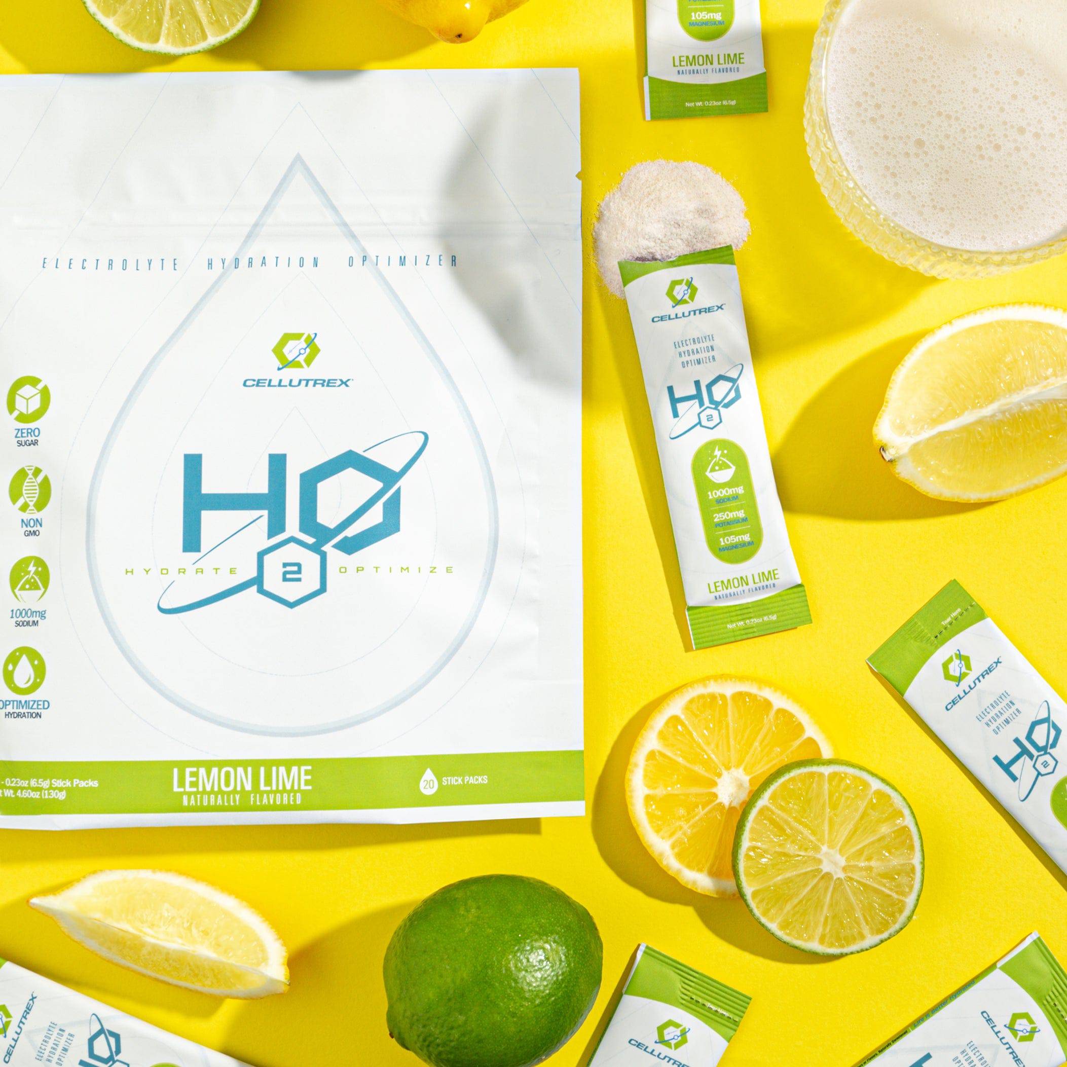 H2O ELECTROLYTES™ - Lemon Lime | Zero Sugar Electrolyte Powder
