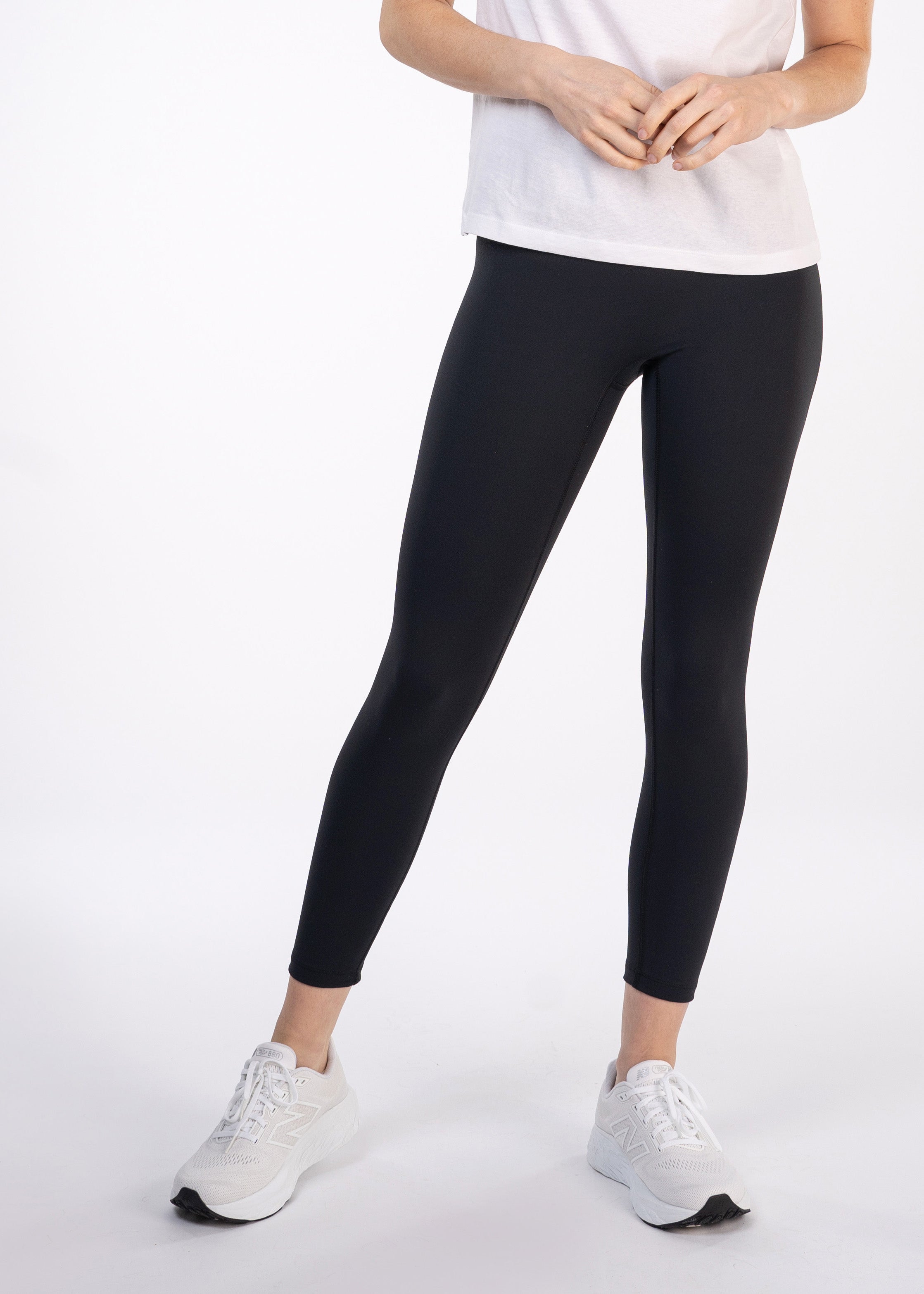 Rise ‘n Rally 7/8 Legging - FORWRD  -  Designed for comfort and performance, these ultra high-rise leggings offer soft, stretchy support through the midsection. The front waistband is smooth and comfortable, while the back features a drop-in pocket for your essentials. With no front rise seam, you’ll stay comfortable and free from any awkward fit issues. Perfect for pickleball and beyond!