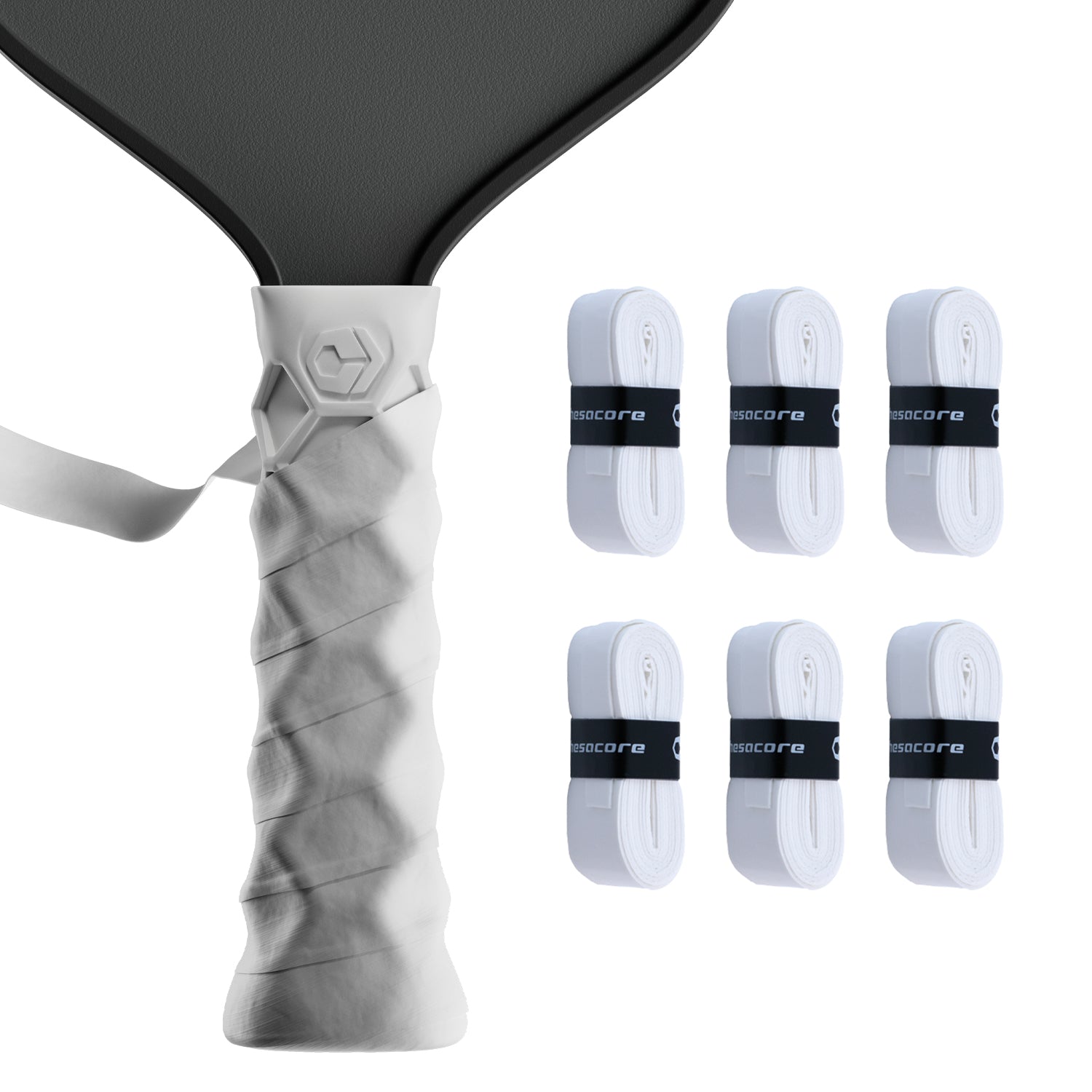 Hesacore Hesatac Overgrip – White (6 & 12 Pack)