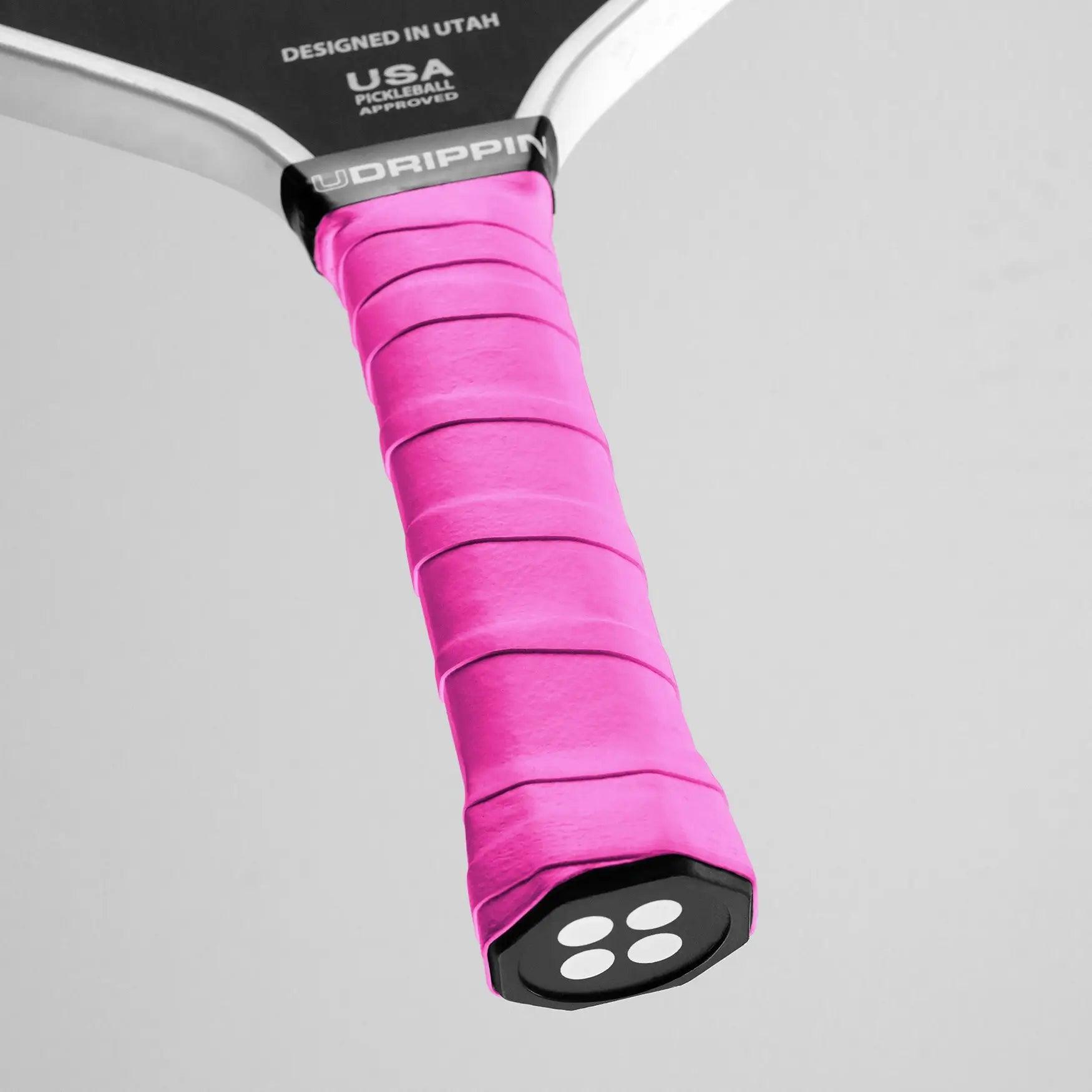 Neon Pink - Comfort Tour Grips - FORWRD  -  High quality tack for longer lasting grip in any type of weather. .60mm Thickness For increased comfort A little less tack compared to the Pro Tour grips High Quality Sweat Absorbent *Display Paddle: Holbrook Pickleball Power Pro Series 16mm.*