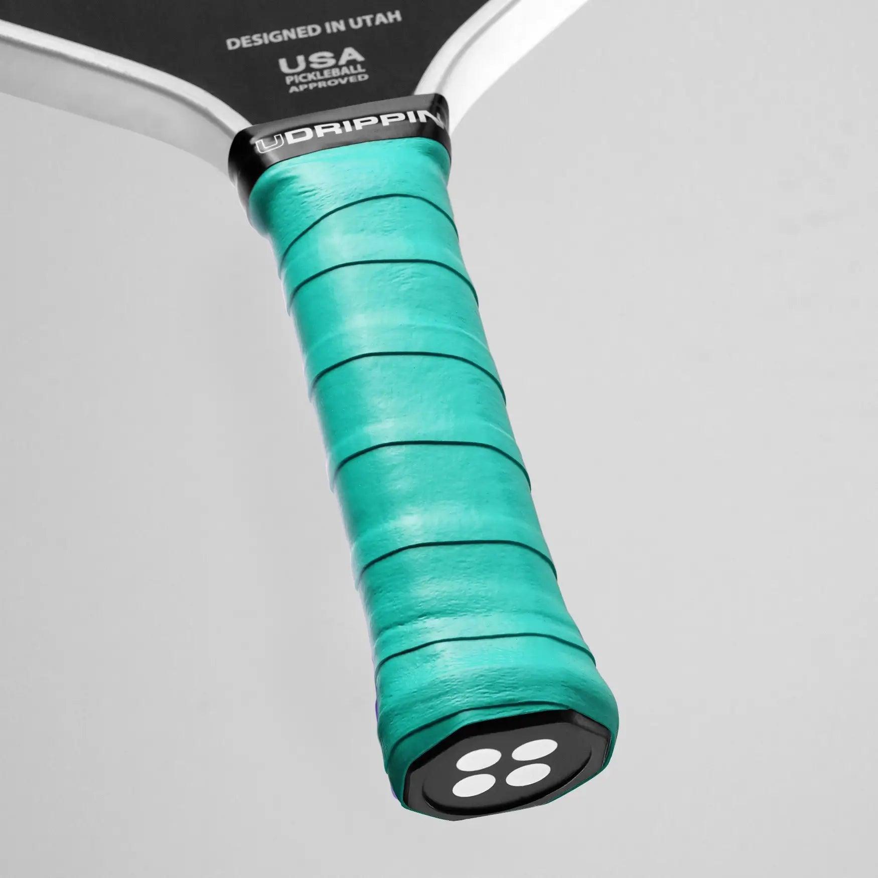 Turquoise - Pro Tour Grips - FORWRD  -  High quality tack for longer lasting grip in any type of weather. .56mm Thickness For increased feel. Extra Tackiness Sweat Absorbent *Display Paddle: Holbrook Pickleball Power Pro Series 16mm.*