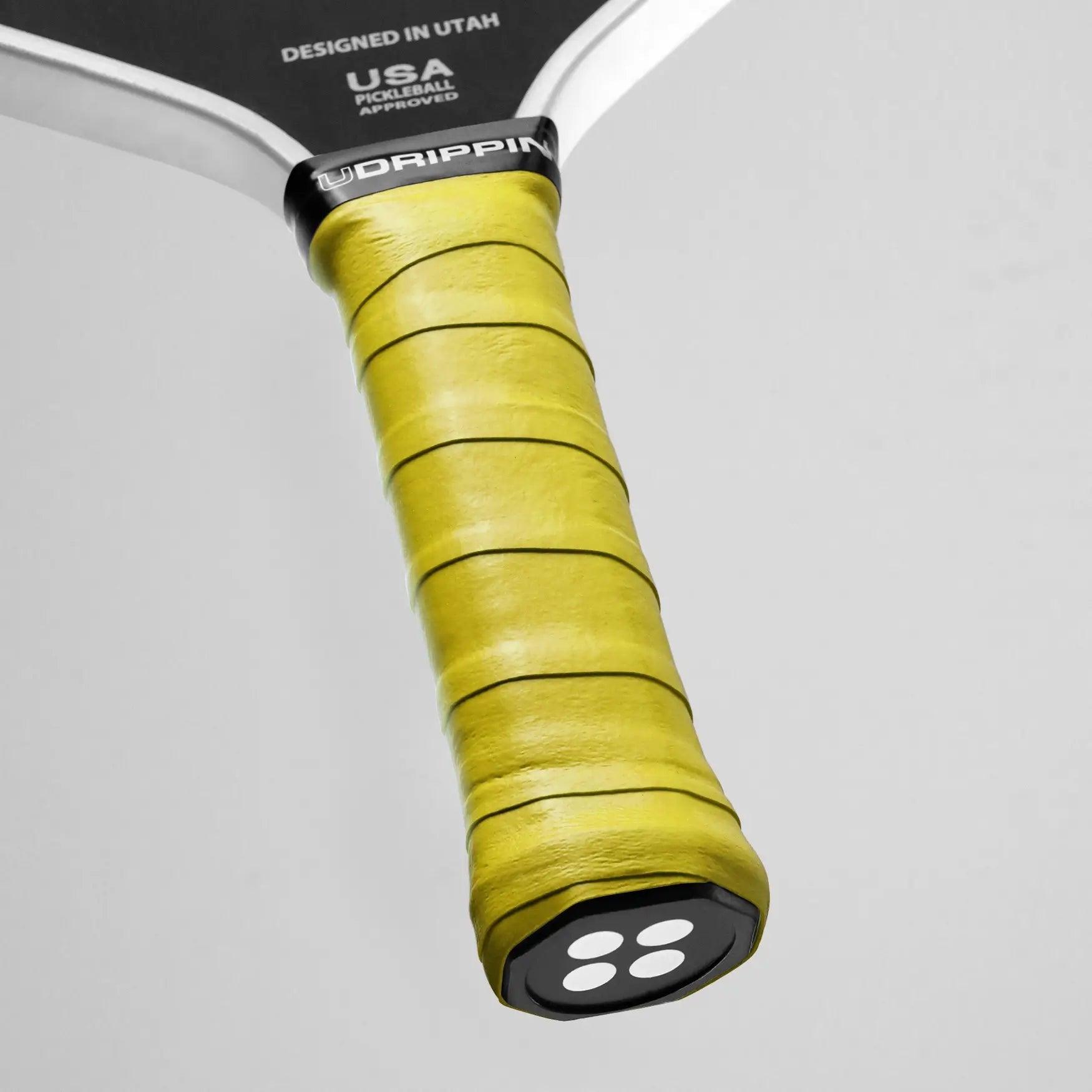 Yellow - Pro Tour Grips - FORWRD  -  High quality tack for longer lasting grip in any type of weather. .56mm Thickness For increased feel. Extra Tackiness Sweat Absorbent *Display Paddle: Holbrook Pickleball Power Pro Series 16mm.*